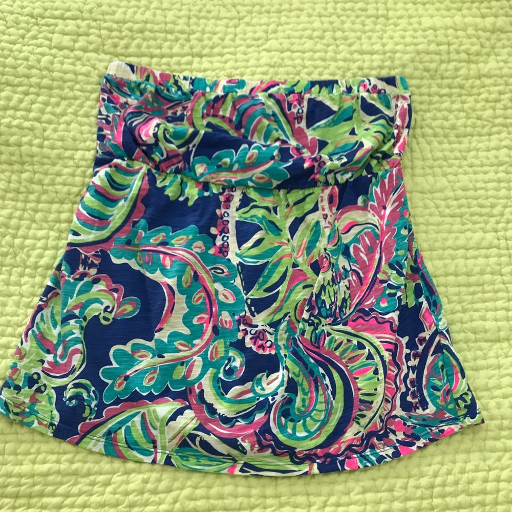 Lilly Pulitzer strapless top